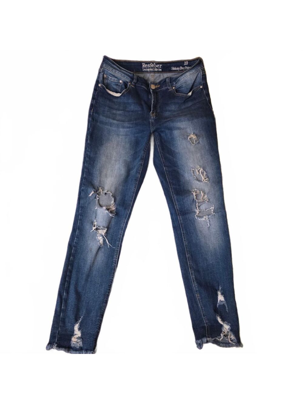 Wmn's Size 10 RES Denim Blue and Navy Jeans